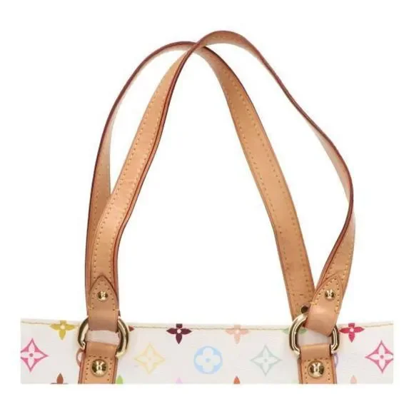Louis Vuitton Aurelia MM Multicolor White Tote Bag - Picture 11 of 13